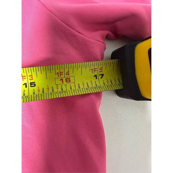 Lohla Sport The Laurie Chevron Top Long Sleeve Athletic Womens Sz M Pink White - Picture 7 of 11